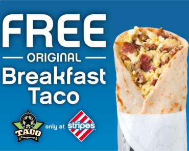 FREE Breakfast Taco at Stripes Stores