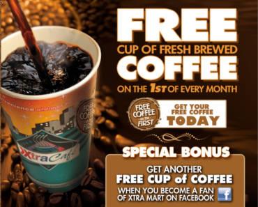 FREE Cup of Coffee at Xtra Mart