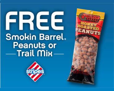FREE Smokin Barrel Peanuts or Trail Mix at Stripes Stores