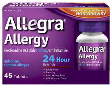 FREE Sample of Allegra Allergy 24 Hour