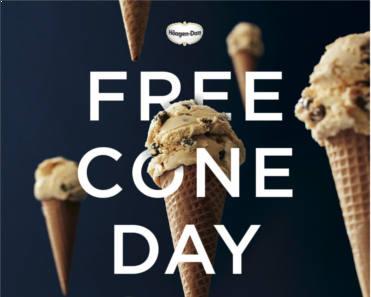 Haagen Dazs FREE Cone Day