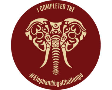 #ElephantYogaChallenge Sticker