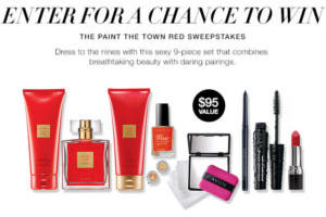 AVON The Paint The Town Red Sweepstakes
