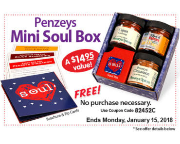 FREE Soul Mini Box at Penzeys Spices