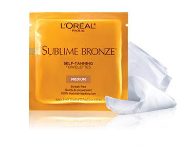 FREE Sample of L'Oréal Sublime Bronze Self-Tanning Towelettes