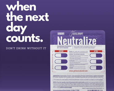 FREE Sample of Neutralize Hangover Prevention Supplement