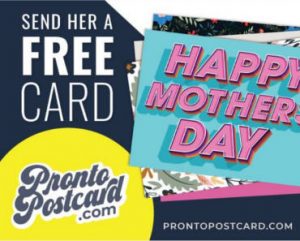 FREE Mothers Day Postcard Shipped