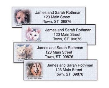 FREE Humane Society Mailing Address Labels